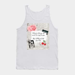 Cinnamon Lana LDR Lyrics Print Tank Top